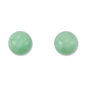 10mm Jadeite Stud Earrings