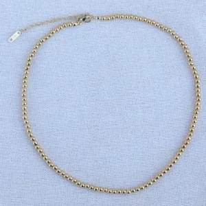 18K Gold-Filled Bead Necklace - Ball Chains - Necklaces for Women