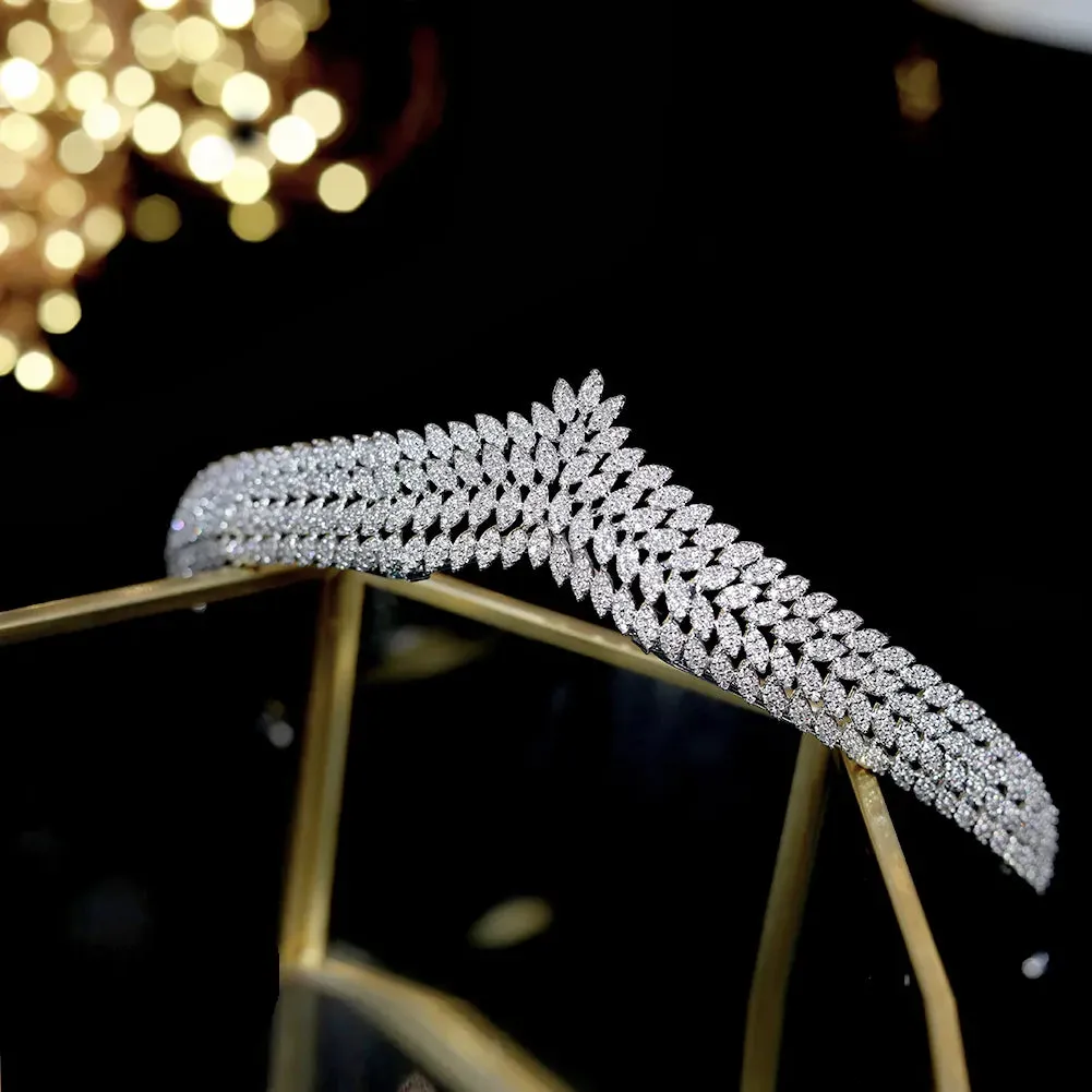Elegant Crown Diadem Arab Tiaras