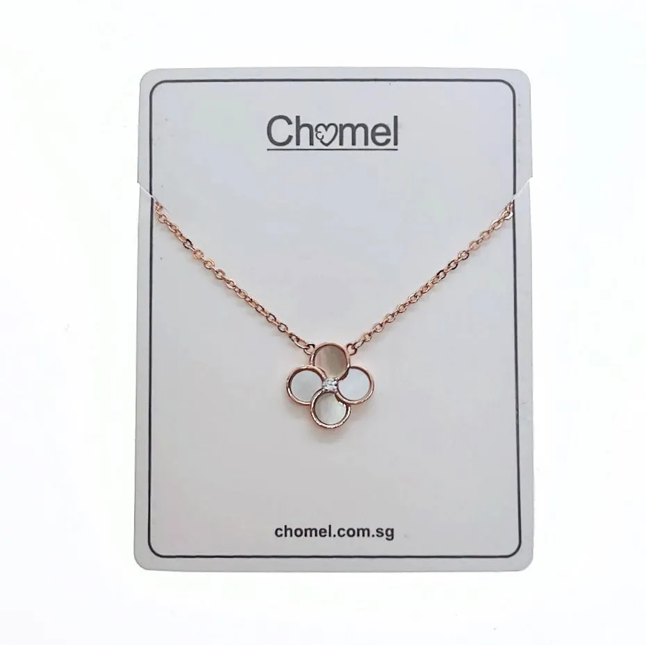 Mother of Pearl Clover Leaf Necklace