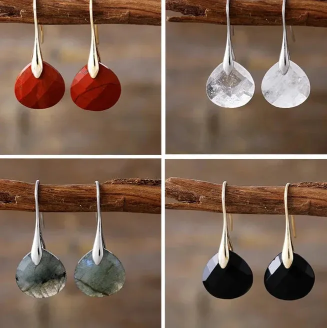 'Ritzy' Quartz Silver Drop Earrings